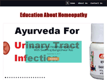 Tablet Screenshot of homeopathy-education.com